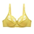 thumbnail image 1 of Gibobby Comfortable Seamless Full Coverage Bra for Women Wireless Bras with Soft Support Regular and Plus Size[Yellow,XXL], 1 of 6