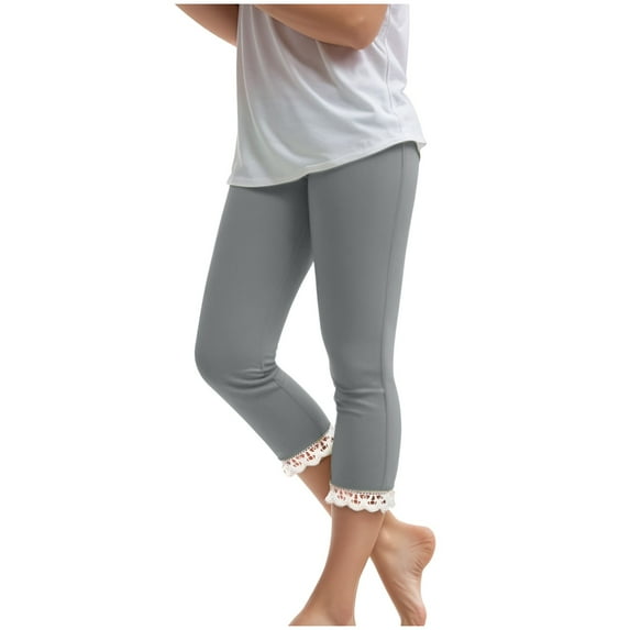 Gibobby Girl's Straight Wide Leg Sweatpants Casual High Waisted Baggy Joggers Track Pants,Grey,8-9 Years