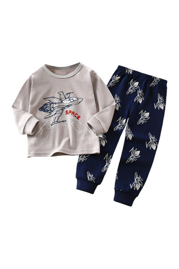 Girls Cotton Giraffe Print Pajamas Long-Sleeve 2-Piece Toddler Sleepwear, Winter Warm Snug-Fit Jammies, Cute Holiday Pjs,Black,2-3 Years