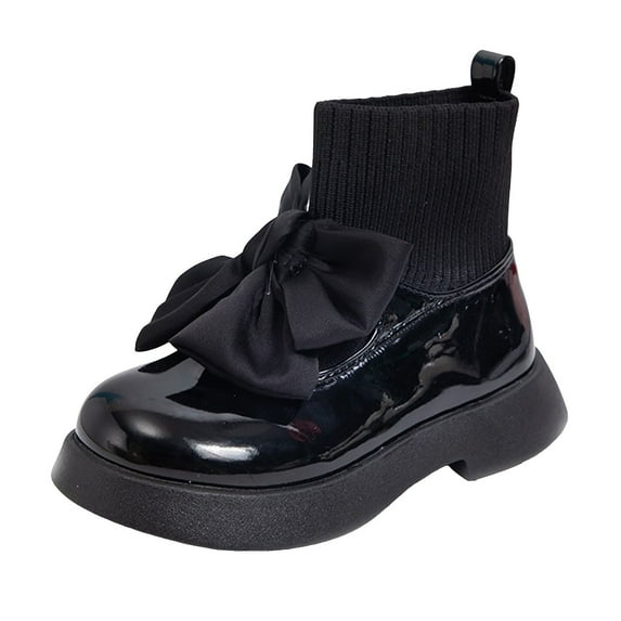 Gibobby Girls Cowboy Cowgirl Boots 2-in-1 Western Removable Cuff Fold Over Embroidered Fashion Mid Calf Shoes,Black,5-5.5 Y