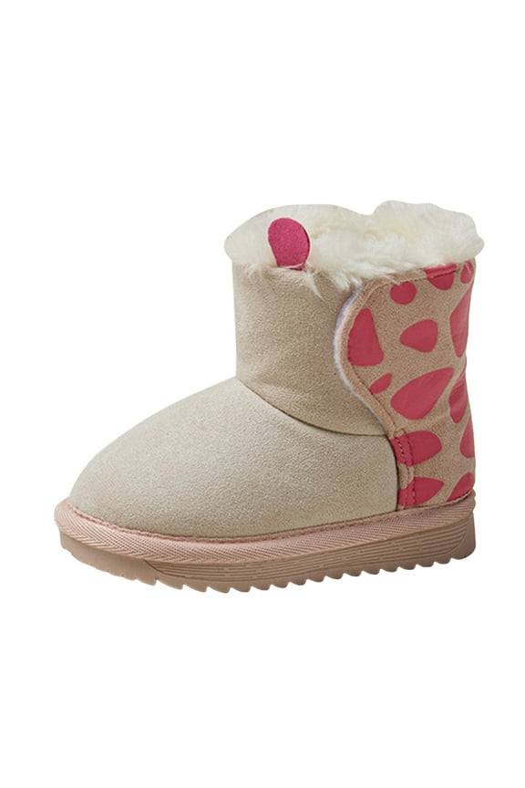 Gibobby Girls Dress Boots Waterproof Combat Boots Lace Up Side Zipper Patent Ankle Booties for Toddler/Little Kid,Pink,3.5-4 Y