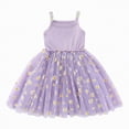 thumbnail image 1 of Gibobby Girls Dresses Shine Sequins Crew-Neck Puffy Short Sleeve Gown With Flounce Hem Birthday Party Pageant Performance Comfortable Soft Breathable Cake Dress(12-18 Months,Purple), 1 of 9