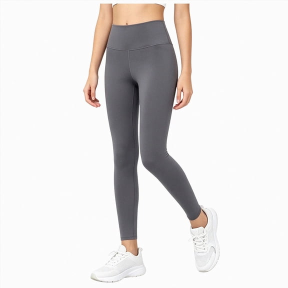 Gibobby Girls High Waist Yoga Pants Athletic Leggings Kids Toddler Girls 2T 3T 4T 5T 6T Dance Running Yoga Pants Stretchy Workout Active Tights Girls Athletic Pants,Dark Gray,Size 7-8T