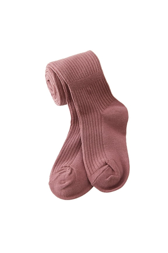 Girls Leggings Solid Color Footed Pantyhose Tights Opaque Tights Compression Stockings for Women(Purple,12-24 Months)
