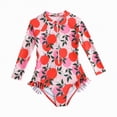 thumbnail image 1 of Gibobby Girls One Piece Swimsuits Summer UPF 50+ Quick Dry 2T 3T 4T 5T 6T Beach Bathing Suit Cross Shoulder Strap Swimwear(2-3 Years,Red), 1 of 7