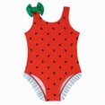 thumbnail image 1 of Gibobby Girls One Piece Swimsuits Summer UPF 50+ Quick Dry 2T 3T 4T 5T 6T Beach Bathing Suit Cross Shoulder Strap Swimwear(6-7 Years,Red), 1 of 8
