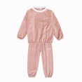 thumbnail image 1 of Gibobby Girls Winter Outfits Girls Warm Clothing Sets Long Sleeves Pullover Hoodie Sweatshirt Top Elastic Pants 2pcs Pant Sets(3-4 Years,Pink), 1 of 6