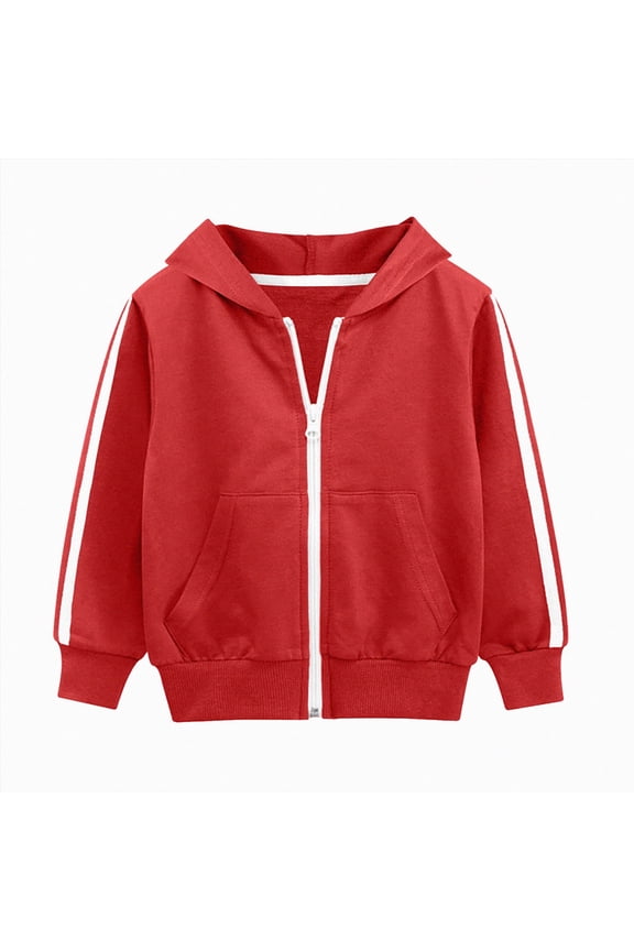 Hoodie Toddler Kids Zip Up Hoodie Soft Sweatshirt Back To School 2T 3T 4T 5T 6T 7T 8T Kids Hoodies For Toddler Zipper Hoodie Sweatshirts(12-18 Months,Red)