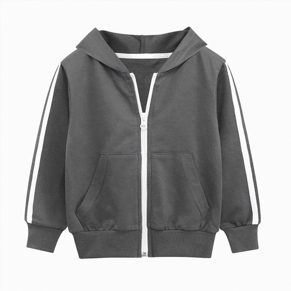 Gibobby Hoodie Toddler Kids Zip Up Hoodie Soft Sweatshirt Back To School 2T 3T 4T 5T 6T 7T 8T Kids Hoodies For Toddler Zipper Hoodie Sweatshirts(5-6 Years,Dark Gray)