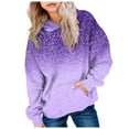 thumbnail image 1 of Gibobby Hoodies for Teen Girls Casual Fashion Gradient Oversized Long Sleeve Hooded Sweatshirt Kids Cozy Pullover Tops with Pockets(Purple,9-10 Years), 1 of 6