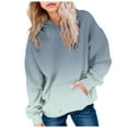 thumbnail image 1 of Gibobby Hoodies for Teen Girls Long Sleeve Hooded Sweatshirt for Girls Trendy Gradient Color Fashion Preppy Pullover Tops With Pocket(Sky Blue,3-4 Years), 1 of 6