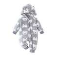 thumbnail image 1 of Gibobby Infant Baby Boy Girl Clothing Santa Long Sleeve Jumpsuit Romper Newborn First Christmas Outfit One Piece Clothes(Grey,9-12 Months), 1 of 7