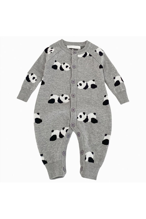Infant Baby Boys Girls Unisex Long Sleeve Bodysuit Soft Cotton Baby Onesie Long Sleeve Base Layer Jumpsuit For Newborn 0 3 6 9 12M 2T 3T(6-12 Months,Grey)