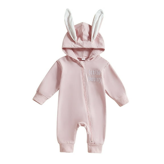 Gibobby Infant Baby Girl Boy Onesie Cotton Newborn Outfit Bodysuit Jumpsuit Long Sleeve Romper,Pink,12-18 M