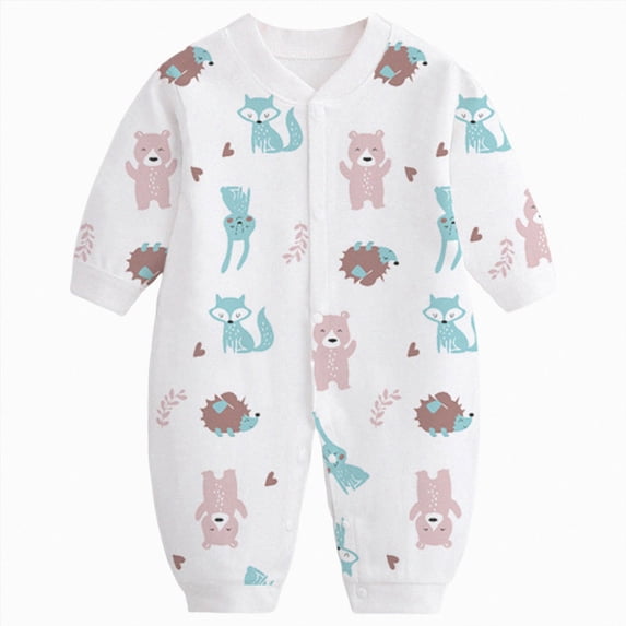 Gibobby Infant Long Sleeve Onesie Basic Solid Color Baby Bodysuit Breathable Long Sleeve Jumpsuit Fit Newborn Infant Rompers0 3 6 9 12 Months(6-9 Months,White)