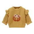 thumbnail image 1 of Gibobby Infant Toddler Baby Girl Oversized Sweater Long Sleeve Sweaters Fall Winter Tops Clothes,Yellow,6-9 Months, 1 of 7
