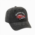 thumbnail image 1 of Gibobby Kids Boys Girls Baseball Cap Toddler Car Pattern Hat Adjustable Washed Vintage Sun Hat 12-18 Months 1-4T(One Size,Black), 1 of 5