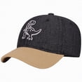 thumbnail image 1 of Gibobby Kids Boys Girls Baseball Caps Baby Dinosaur Pattern Sun Hat 12 18 Months 1-4T Toddler Summer Dinosaur Hats Adjustable Infant Outdoor Play Cap(One Size,Black), 1 of 7