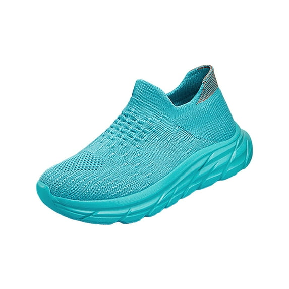 Gibobby Kids Sock Shoes Boys Girls Sneakers Athletic Fitness Tennis Walking School Shoes for Toddler/Little Kid/Big Kid(Sky Blue,10.5-11 Years)