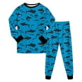 thumbnail image 1 of Gibobby Little Boys Pajamas 2 Pieces Long Set 100% Cotton Sleepwear Kids Excavator Pjs Toddler Winter Clothes Jammies(Blue,4-5 Years), 1 of 6