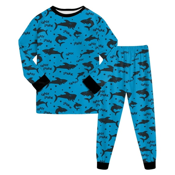 Gibobby Little Boys Pajamas 2 Pieces Long Set 100% Cotton Sleepwear Kids Excavator Pjs Toddler Winter Clothes Jammies(Blue,4-5 Years)