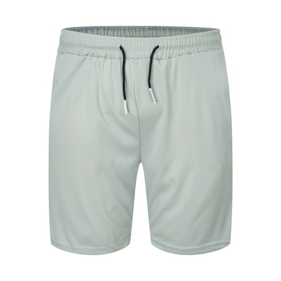 Gibobby Men's Casual 7 Inch Shorts Twill Drawstring Summer Beach Stretch Golf Shorts with Pockets[Light Gray,3XL]