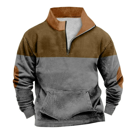 Gibobby Mens Hooded Sweatshirt Long Sleeve Casual Corduroy Drawstring Pullover Hoodies (Grey,XXL)