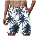 thumbnail image 1 of Gibobby Men's Swim Trunks Long Bathing Suits with Mesh Lining and Pockets Quick Dry Beach Board Shorts(M,Blue), 1 of 5