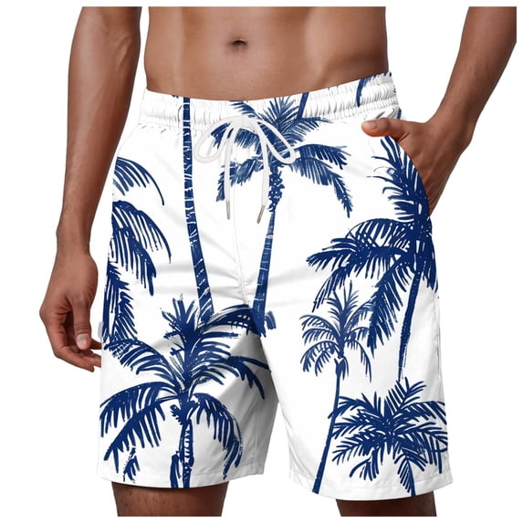 Gibobby Men's Swim Trunks Long Bathing Suits with Mesh Lining and Pockets Quick Dry Beach Board Shorts(XXL,White)