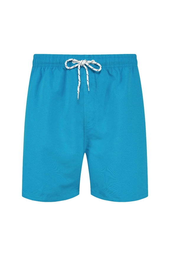 Men's Swim Trunks with Compression Liner 9 Inch Inseam Mens Bathing Suit Quick Dry Beach Shorts Board Shorts(S,Blue)