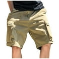 thumbnail image 1 of Gibobby Mens Cargo Shorts Cotton Work Shorts Multi Pocket Casual Workout Shorts for Men NO Belt(Khaki,L), 1 of 7