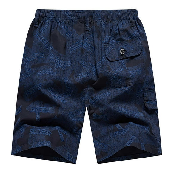 Gibobby Mens Cargo Shorts Cotton Work Shorts Multi Pocket Casual Workout Shorts for Men NO Belt[Navy,5XL]
