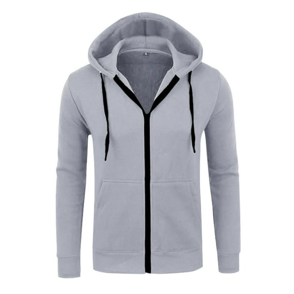 Gibobby Mens Hoodie Sweatshirt Zip Up Hooded Sweatshirts Soft Casual Hoodies(GY1,XXL)