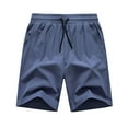 thumbnail image 1 of Gibobby Mens Outdoor Casual Expandable Waist Lightweight Water Resistant Quick Dry Fishing Hiking Shorts[Blue,XL], 1 of 5