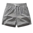thumbnail image 1 of Gibobby Mens Shorts 1Pack Men's Athletic Shorts Mesh Workout Gym Activewear Basketball Shorts 8 Inseam With Pockets Elastic Shorts For Men(XL,Light Gray), 1 of 7