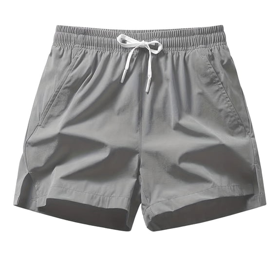 Gibobby Mens Shorts 1Pack Men's Athletic Shorts Mesh Workout Gym Activewear Basketball Shorts 8 Inseam With Pockets Elastic Shorts For Men(XXXL,Light Gray)