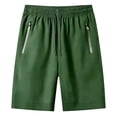 thumbnail image 1 of Gibobby Mens Shorts Elastic Shorts For Men Big And Tall Men's Casual Twill Cargo Shorts Zip Fly Cotton Elastic Waist Loose Fit Drawstring Short(S,AG), 1 of 4