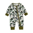 thumbnail image 1 of Gibobby Newborn Baby Boy Girl Clothes Basic Solid Color Fleece Long Sleeve Romper Jumpsuit One-Piece Bodysuit Winter Clothes(Green,6-12 Months), 1 of 5