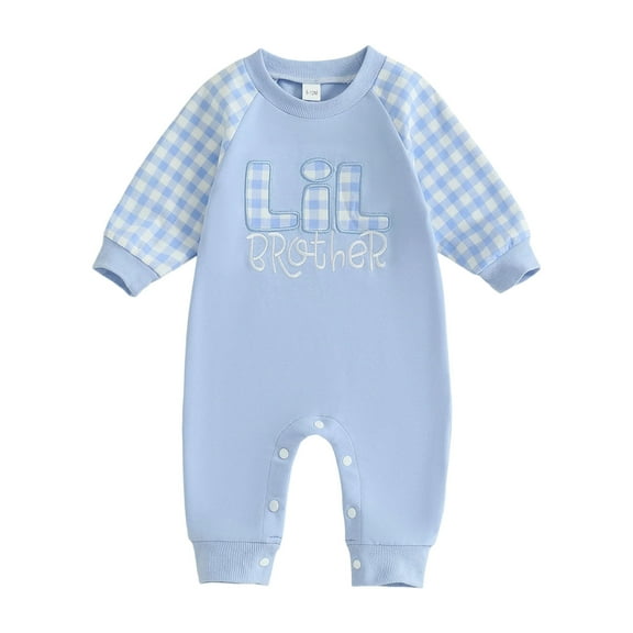 Gibobby Newborn Baby Girl Boy Fishing Outfit Fish Print Long Sleeve Romper Zipper Jumpsuit Infant Coming Home Clothes(Blue,12-18 Months)