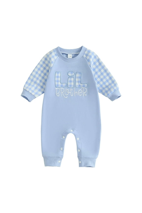 Newborn Baby Girl Boy Fishing Outfit Fish Print Long Sleeve Romper Zipper Jumpsuit Infant Coming Home Clothes(Blue,12-18 Months)