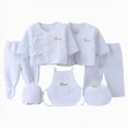 thumbnail image 1 of Gibobby Newborn Infant Baby Girl Fall Winter Clothes Set 7Pcs Infant Outfits Set Romper Set Cute Baby Outfits Infant Winter Clothes Set For 0-3 Months,Light Blue, 1 of 5