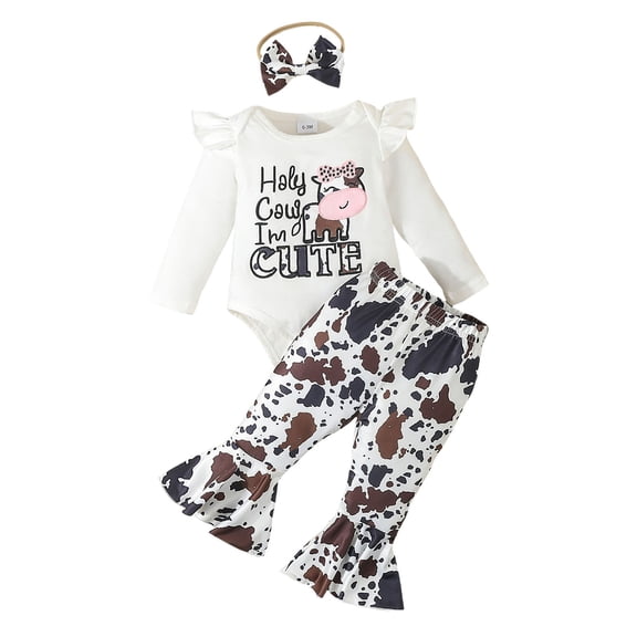 Gibobby Outfit Baby Girl Going Home Outfit Ruffle Ribbed Romper Top Floral Pants Set Cute Summer Clothes(Silver,6-12 Months)