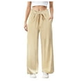 thumbnail image 1 of Gibobby Straight Leg Sweatpants for Women High Waisted Baggy Wide Leg Sweat Pants with Pocket(Khaki,XXL), 1 of 9