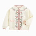 thumbnail image 1 of Gibobby Sweater Unisex Toddler Baby Girls 0-12 Months 2t 3t 4t 5t Toddler Long Sleeve Button Front Cardigan Sweaters Casual Kids Fall Winter Clothes(4-5 Years,White), 1 of 5