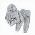 thumbnail image 1 of Gibobby Toddler Baby Boy Clothes Fall Winter Outfit,Baby Boys Outfit 2PCS Thermal Set Thickened Autumn And Winter Home Wear Boy Clothing(3-4 Years,Grey), 1 of 5