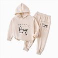 thumbnail image 1 of Gibobby Toddler Baby Boy Clothes Fall Winter Outfit,Baby Boys Outfit 2PCS Thermal Set Thickened Autumn And Winter Home Wear Boy Clothing(6-7 Years,Khaki), 1 of 5