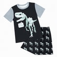 thumbnail image 1 of Gibobby Toddler Baby Boy Dinosaur Summer Outfit Cute T-Shirt Shorts Set 6 12 18 Months 2T 3T 4T 5T 6T Summer Outdoor Clothes for kids(5-6 Years,Mint Green), 1 of 6