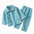 thumbnail image 1 of Gibobby Toddler Baby Girl Clothes 1T 2T 3T 4T 5T Fall Winter Outfits Contrast Color Long Sleeve Sweatshirt + Pants Sets(3-4 Years,Green), 1 of 4
