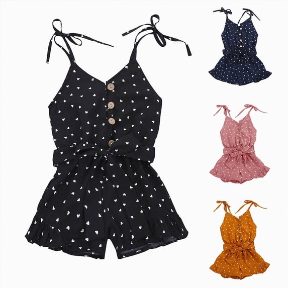 Gibobby Toddler Baby Girl Farm Outfit Chickens Romper Bell Bottoms Boho Overalls Jumpsuit Flare Pants One Piece Summer Clothes(4-5 Years,Pink)