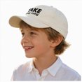 thumbnail image 1 of Gibobby Toddler Baseball Hat Kids Letter Print Unisex Baseball Cap for Boys Girls Infant Summer Sun Hat Adjustable Size 12-18 Months 1T 2T 3T 4T 5T 6T(3-8 Years,White), 1 of 5